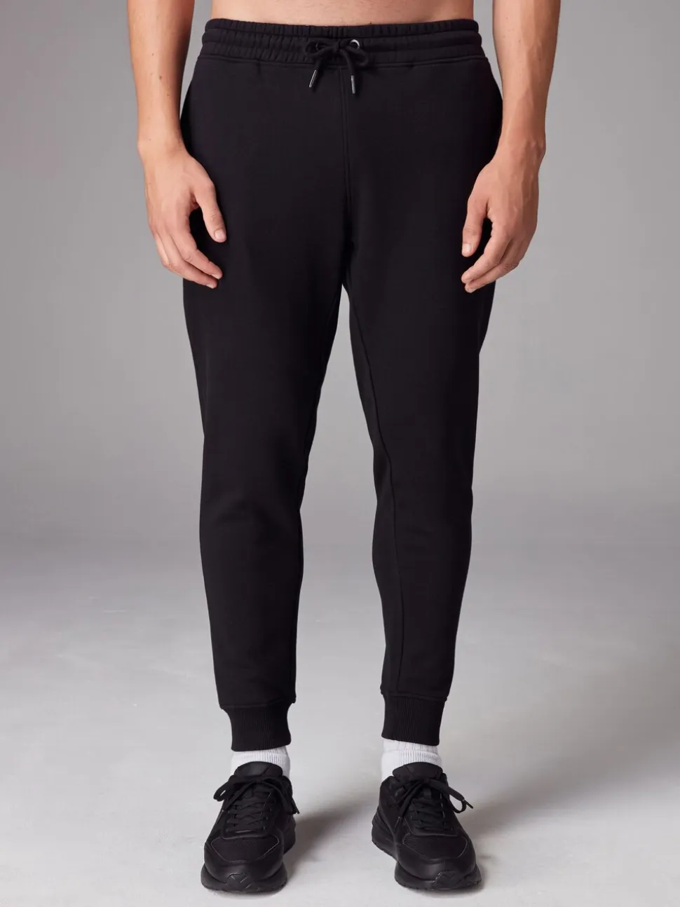 Zwart - Slim Fit Brushback Heavyweight 2 Pack Joggers