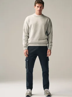 Zwart - Slim Fit Motionflex Strech Cargo Trousers