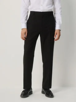 Zwart - Slim Fit Sequin Tuxedo Suit Trousers