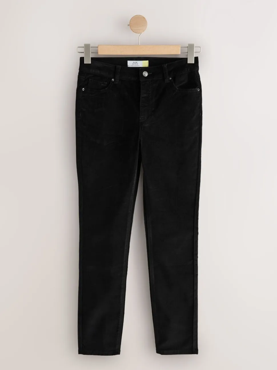 Zwart - Slim Velvet Cord Jeans