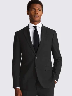 Zwart - Smal - MOSS - Stretch colbert
