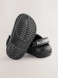 Zwart - smALLSAINTS Print Borg Lined Clog Slippers