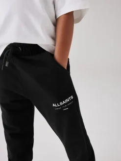 Zwart - smALLSAINTS Underground rechte joggingbroek met omslag van 100% katoen
