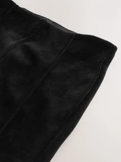 Zwart - Smoothing Corduroy Bootcut Trousers