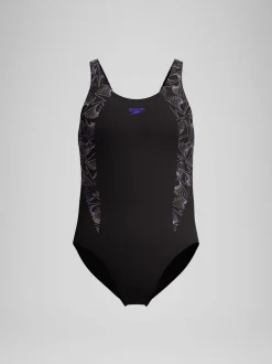 Zwart - Speedo Hyperboom Splice Muscleback badpak
