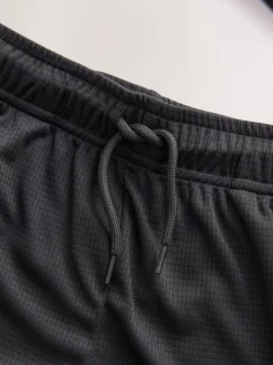Zwart - Sportset van T-shirt en short (3-16 jr)