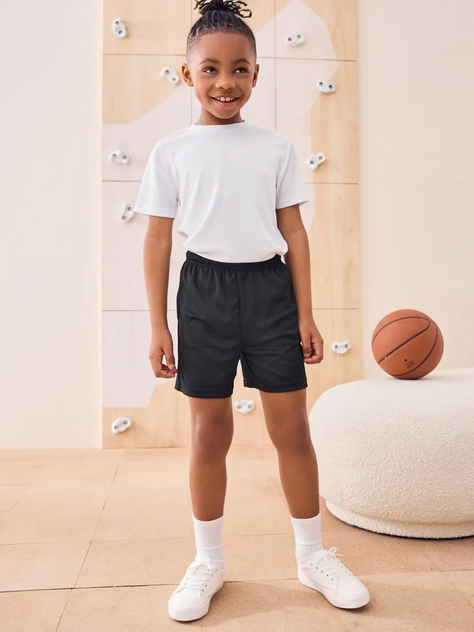 Zwart - Sportshort (3-16 jr)