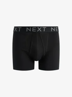 Zwart - Standaard - 10 Boxershorts zonder plooi