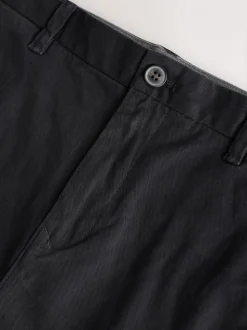 Zwart - Standaard toelopende pasvorm - Stretchy chino