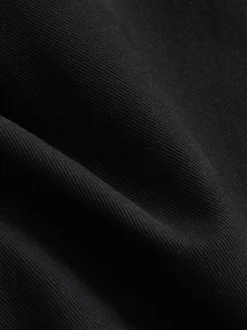 Zwart - Straight fit - Zachte chino met riem