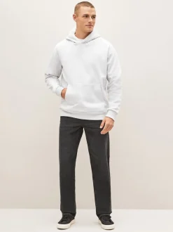 Zwart - Straight-fit Essential stretchy jeans met rechte pasvorm