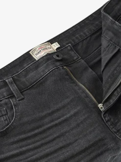 Zwart - Straight-fit Essential stretchy jeans met rechte pasvorm