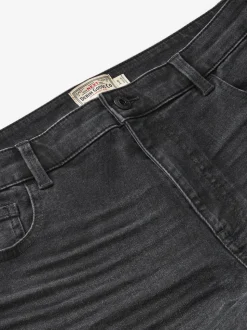 Zwart - Straight-fit Essential stretchy jeans met rechte pasvorm