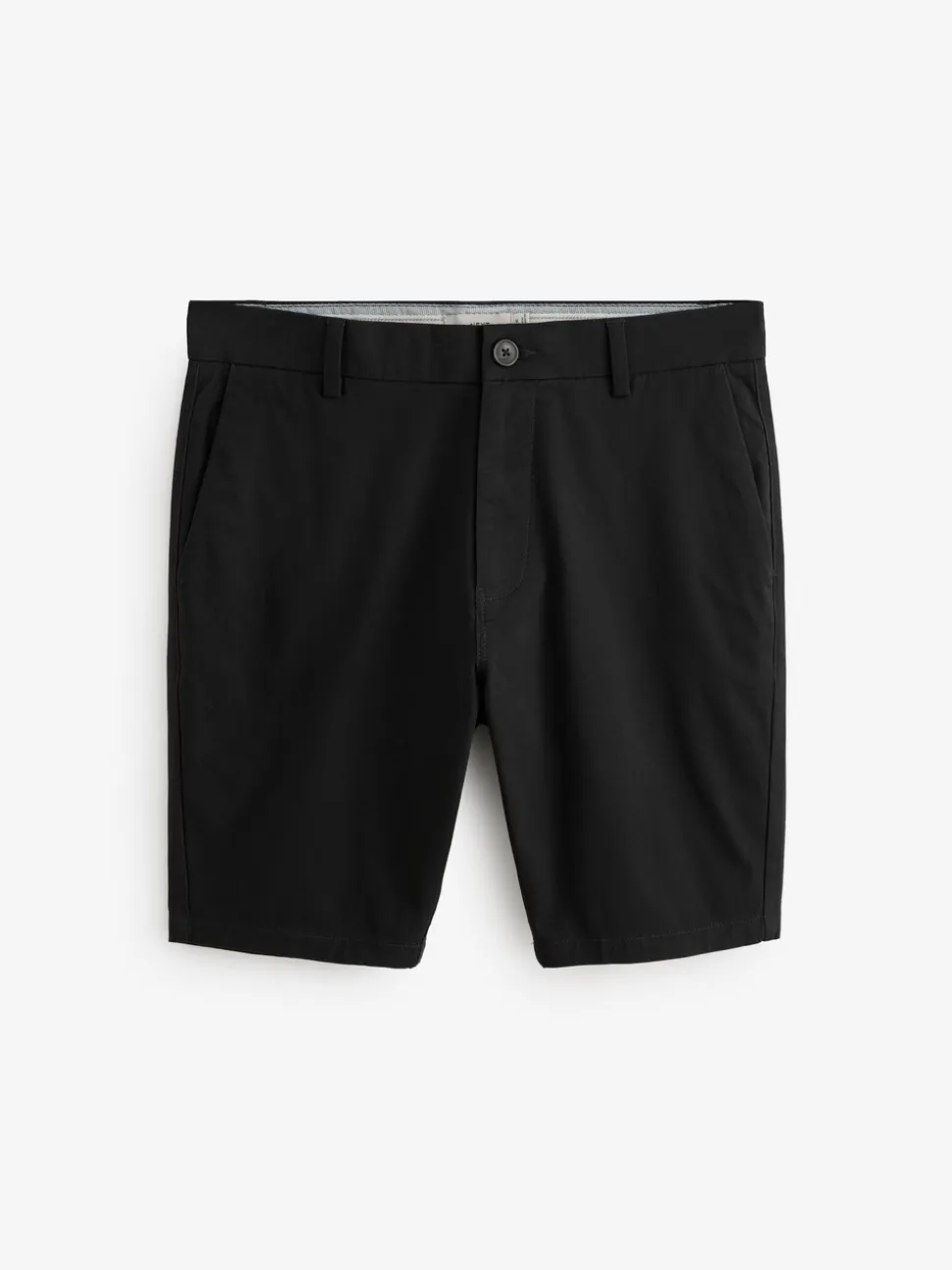 Zwart - Strakke Pasvorm - Chinoshort met stretch