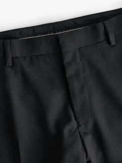 Zwart - Strakke Pasvorm - Pantalon in smokingstijl