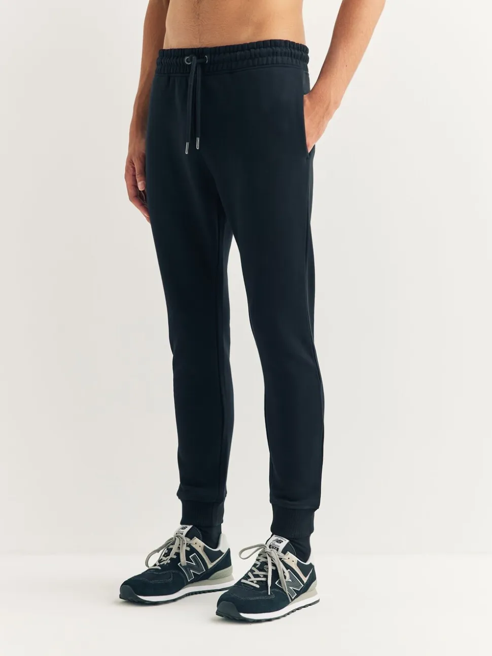 Zwart - Strakke Pasvorm - Slim Fit Brushback Heavyweight Joggers