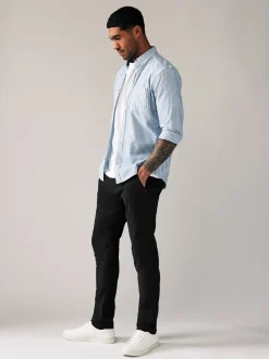 Zwart - Strakke Pasvorm - Stretchy chino