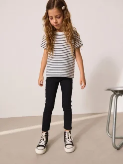 Zwart - Stretchleggings (3-16 jr)