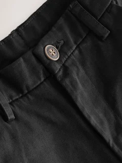 Zwart - Stretchy chino's (3-17jr)