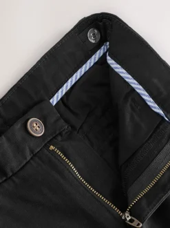 Zwart - Stretchy chino's (3-17jr)