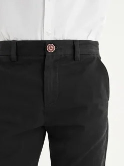 Zwart - Stretchy chino's (3-17jr)