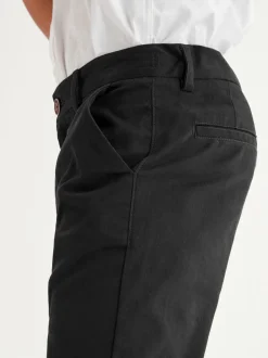 Zwart - Stretchy chino's (3-17jr)