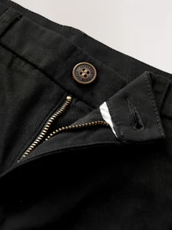 Zwart - Stretchy chino's (3-17jr)