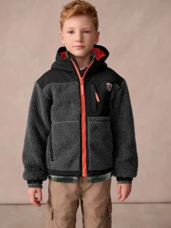 Zwart - Superdry - Jack met rits en borgvoering