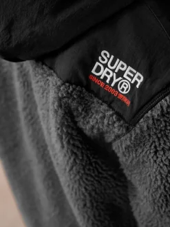 Zwart - Superdry - Jack met rits en borgvoering
