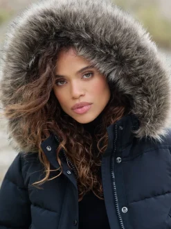 Zwart - Superdry Everest bomberjack met capuchon