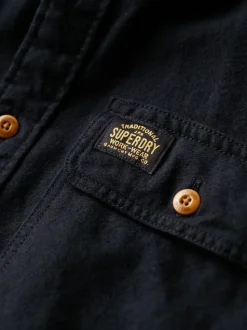Zwart - Superdry Trailsman overhemd met relaxte pasvorm