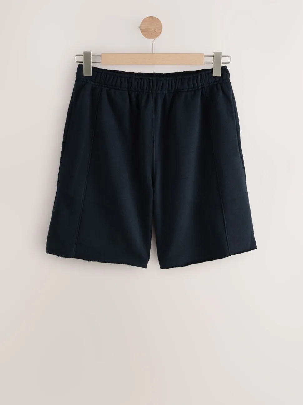 Zwart - Supersoft Peached Essentials Mid Length Jersey Jort Shorts