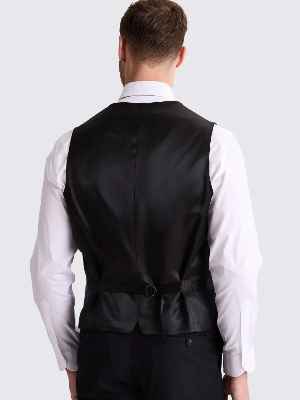 Zwart - Tailored - MOSS Stretch Suit Waistcoat