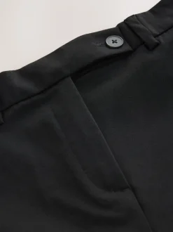Zwart - Tailored Bootcut Trousers With Wool