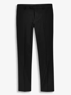 Zwart - Tailored fit - Chique stretchy broek
