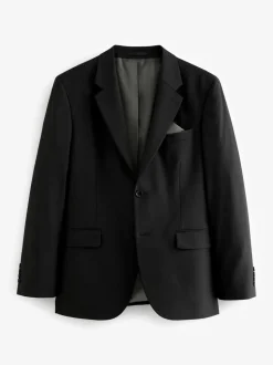 Zwart - Tailored fit - Tailored Fit Wool Blend Motionflex Suit Jacket