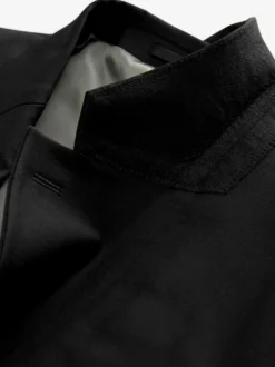 Zwart - Tailored fit - Tailored Fit Wool Blend Motionflex Suit Jacket