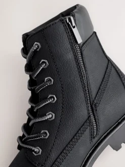 Zwart - Tall Zip-Up Boots