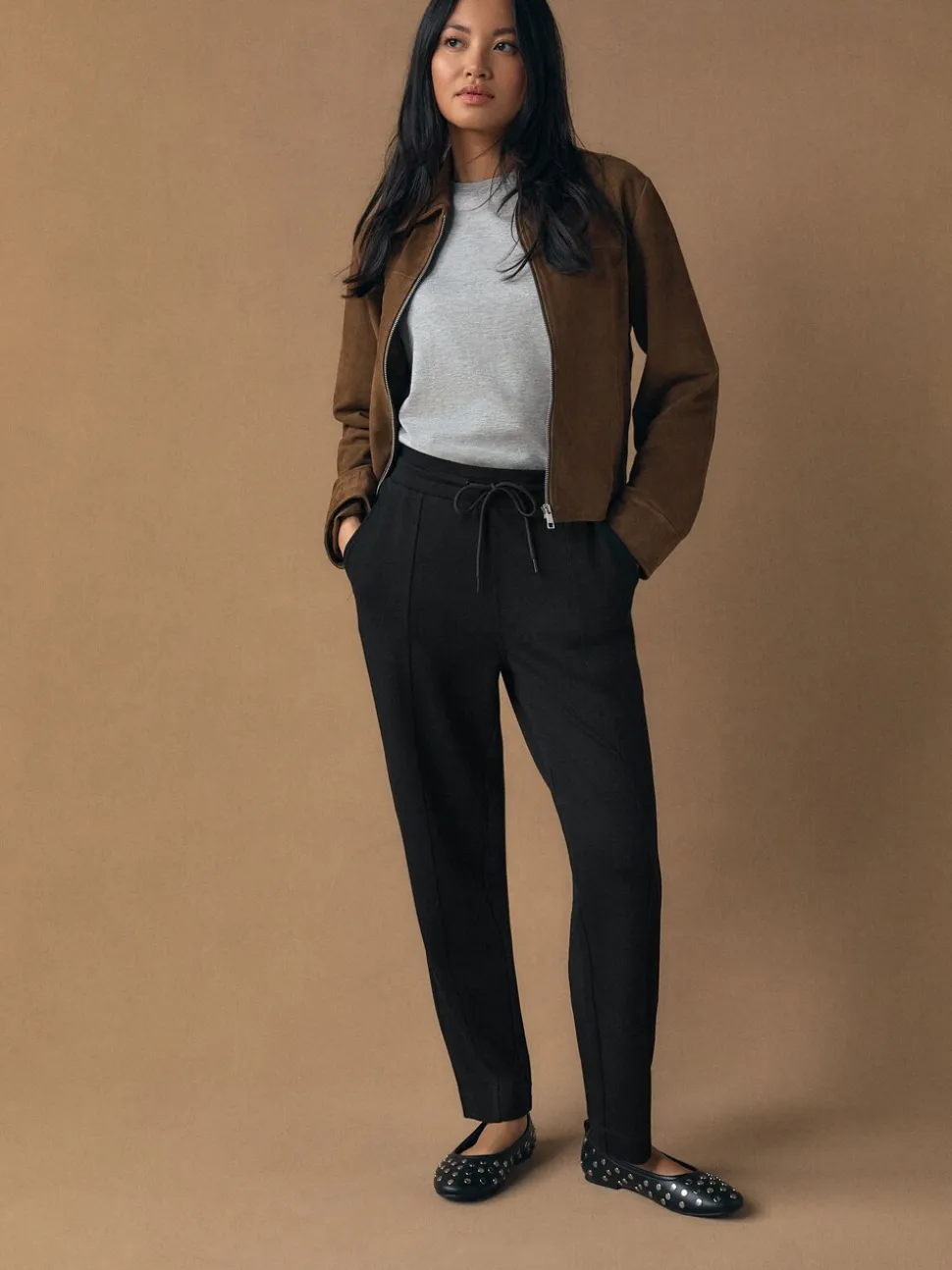 Zwart - Tapered Jersey Joggers