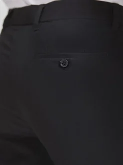 Zwart - Taps toelopende slim-fit - Chique stretchy broek