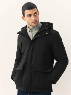 Zwart - ThermoGen Parka Jack met Borg voering