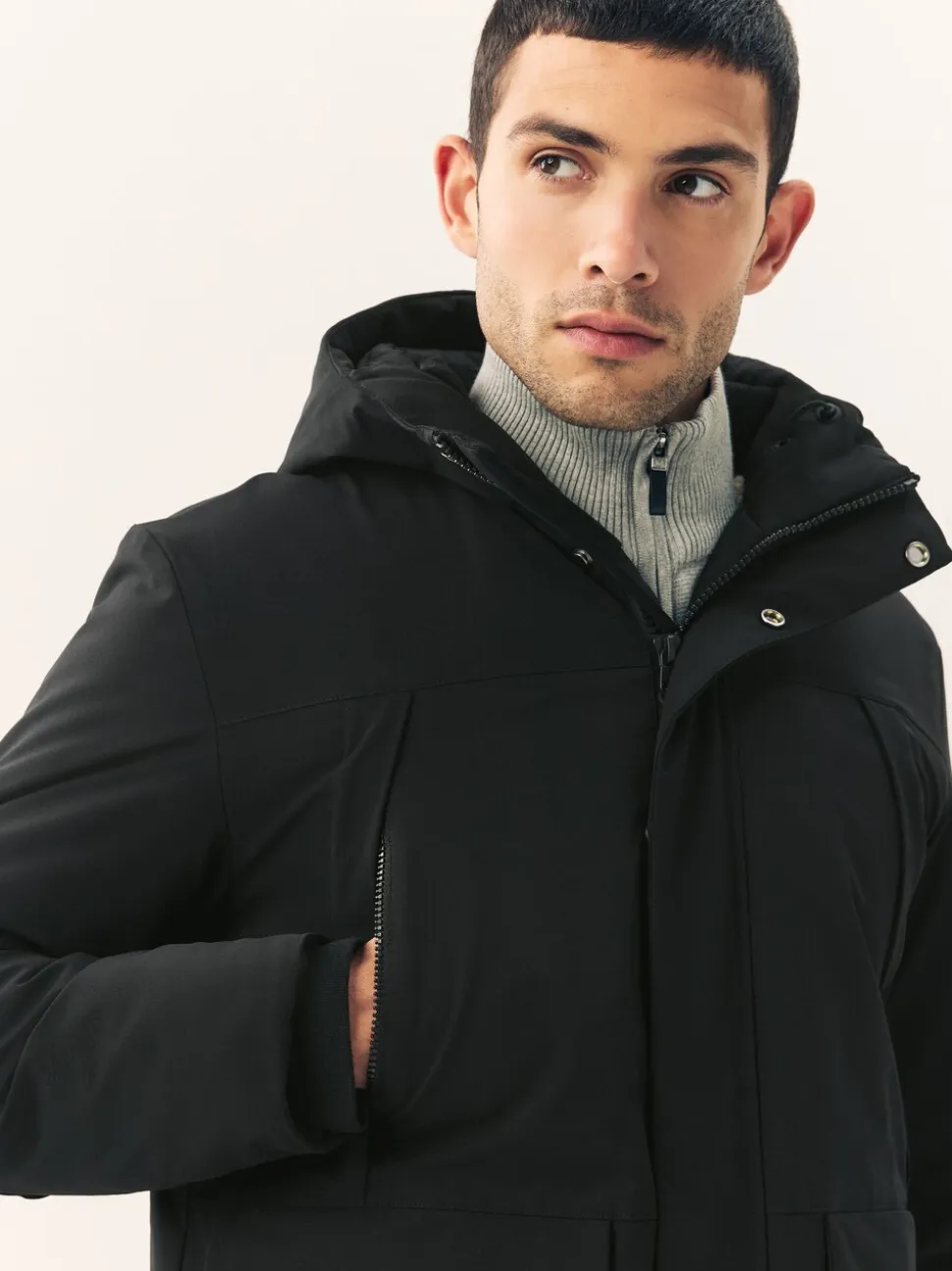 Zwart - ThermoGen Parka Jack met Borg voering