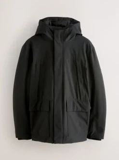 Zwart - ThermoGen Parka Jack met Borg voering