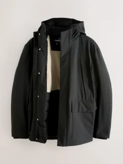 Zwart - ThermoGen Parka Jack met Borg voering