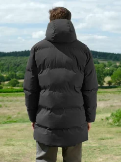 Zwart - ThermoGen regenbestendige gewatteerde Jack