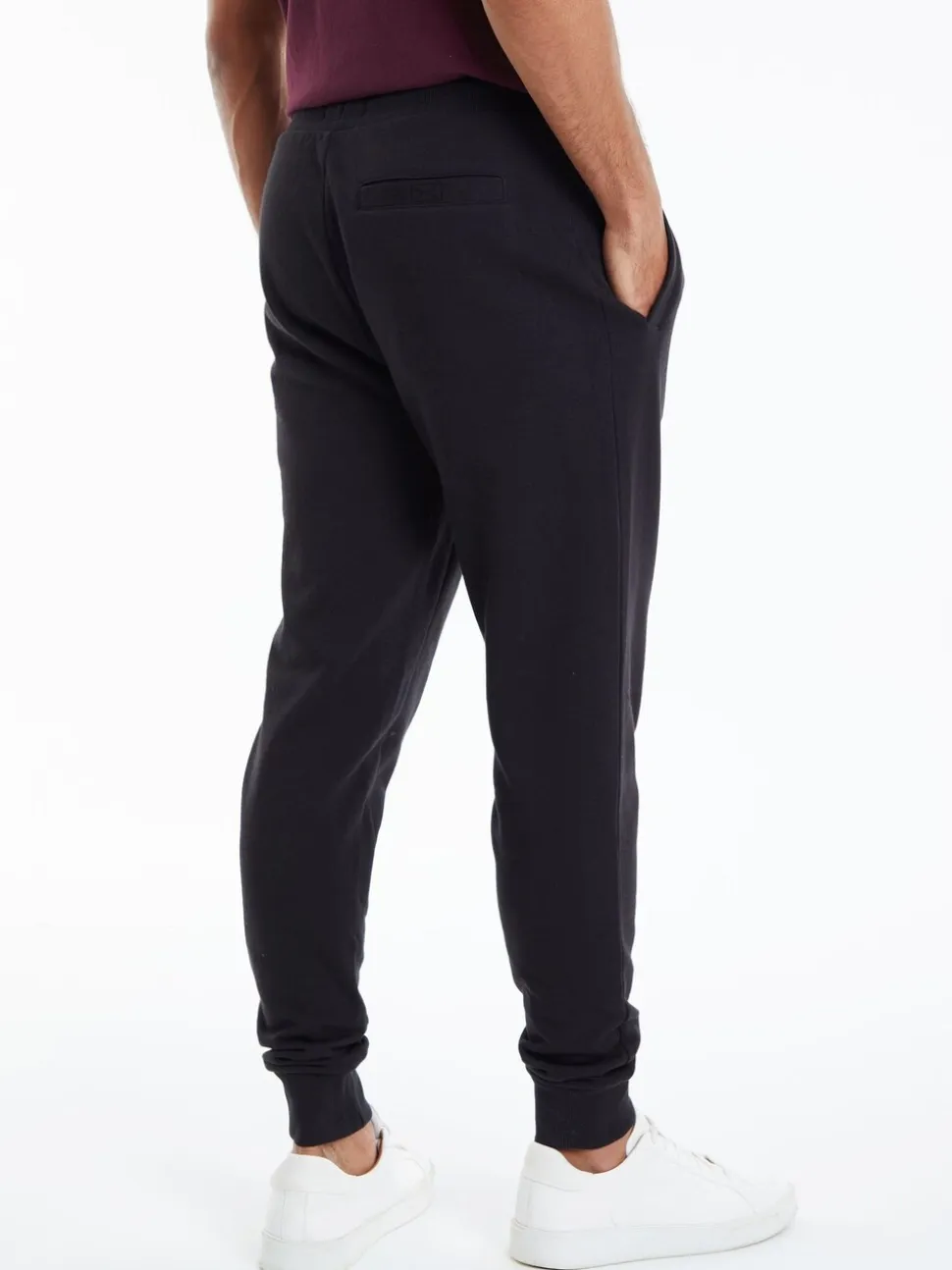 Zwart - Threadbare - Katoenen Blend joggingbroek