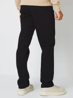 Zwart - Threadbare - Straight-fit jeans met stretch