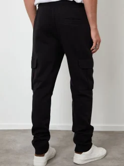 Zwart - Threadbare Cargo Joggers