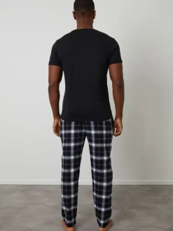 Zwart - Threadbare Check Pyjamas Set