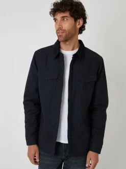 Zwart - Threadbare shacket gevoerd met borg